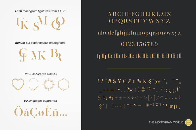 Zerifa-Monogram-Font-Full-Charset-and-Special-Features